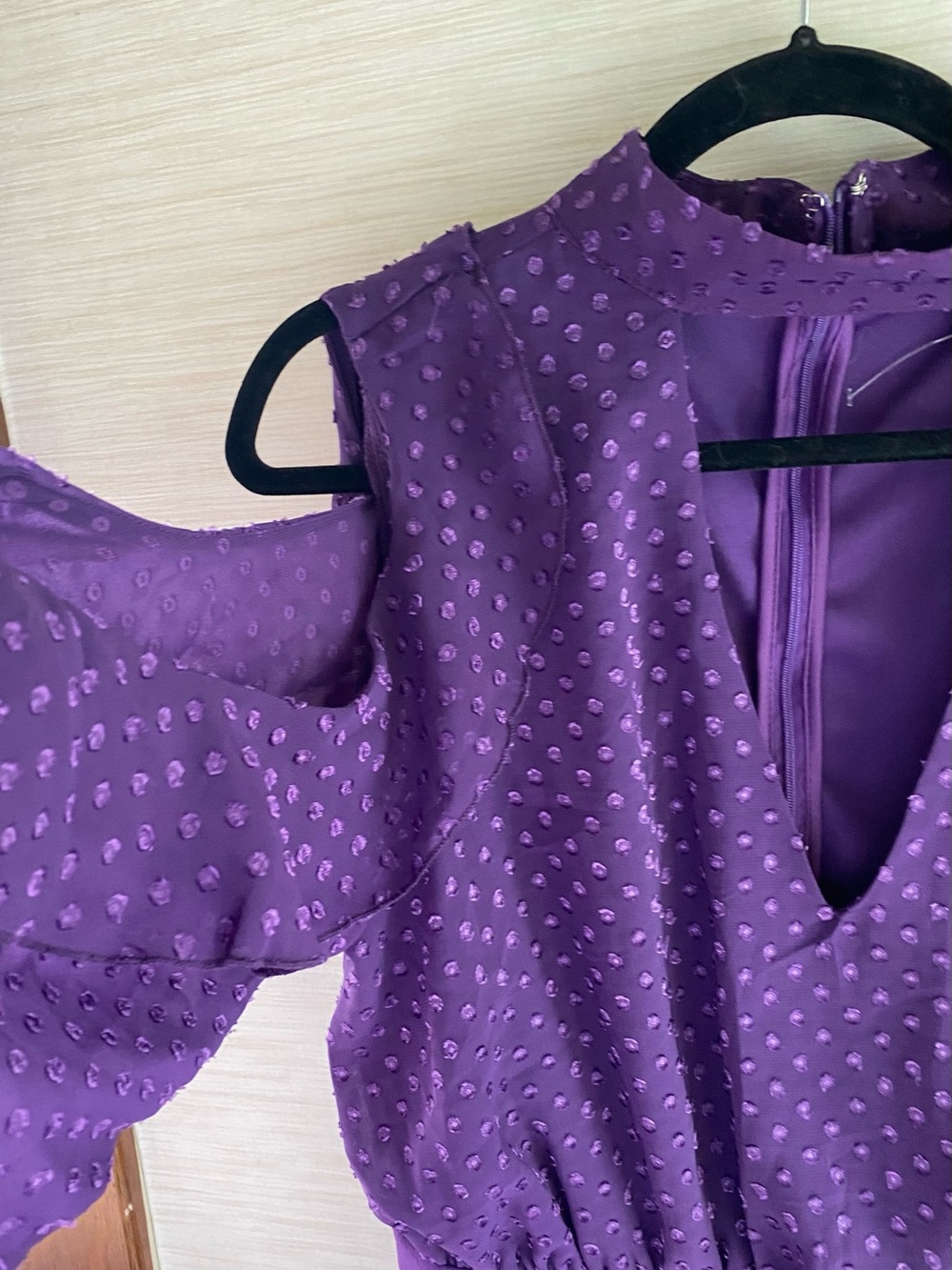 Ashley Stewart Plum Purple Ruffled Sleeve Jumpsuit - Picture 4 of 11